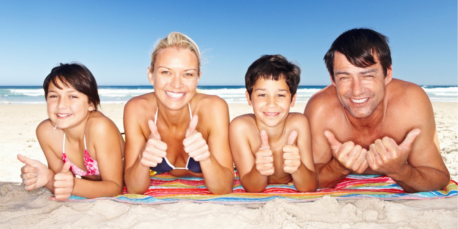 Family At The Beach Cropped