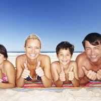 Family At The Beach